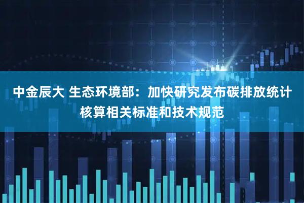 中金辰大 生态环境部：加快研究发布碳排放统计核算相关标准和技术规范