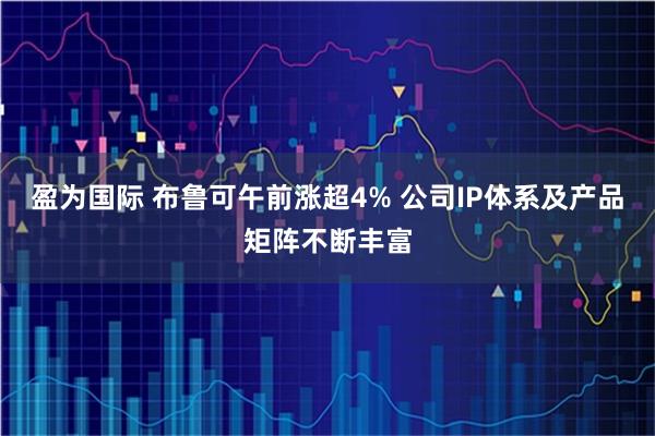 盈为国际 布鲁可午前涨超4% 公司IP体系及产品矩阵不断丰富